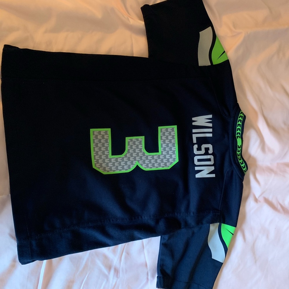 Kids Seattle Seahawks Wilson jersey